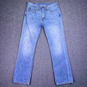 Levis 527 Jeans Men 33x32 Slim Bootcut Faded Boho Western Casual Denim Y2K Tag34